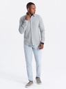 Ombre Clothing Herren Strickhemd mit schmalen Ärmeln Ombre Kleidung