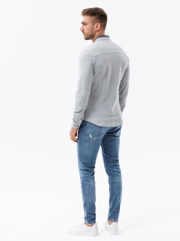 Ombre Clothing Herren Slim Shirt Ombre Kleidung