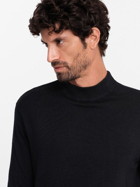 Ombre Clothing Herren Strick-Rollkragenpullover mit Viskose Ombre Kleidung