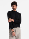 Ombre Clothing Herren Strick-Rollkragenpullover mit Viskose Ombre Kleidung