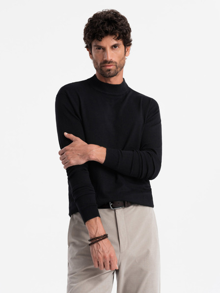 Ombre Clothing Herren Strick-Rollkragenpullover mit Viskose Ombre Kleidung