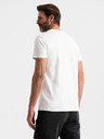Ombre Clothing Herren-T-Shirt aus Baumwolle mit zarter Stickerei Ombre Clothing