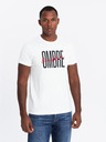 Ombre Clothing Herren-T-Shirt aus Baumwolle mit zarter Stickerei Ombre Clothing