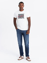 Ombre Clothing Herren-T-Shirt aus Baumwolle mit zarter Stickerei Ombre Clothing