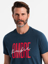 Ombre Clothing Herren-T-Shirt aus Baumwolle mit zarter Stickerei Ombre Clothing