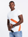 Ombre Clothing Herren-T-Shirt aus Baumwolle mit zarter Stickerei Ombre Clothing