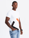 Ombre Clothing Herren-T-Shirt aus Baumwolle mit zarter Stickerei Ombre Clothing