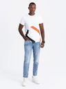 Ombre Clothing Herren-T-Shirt aus Baumwolle mit zarter Stickerei Ombre Clothing