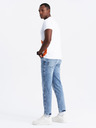 Ombre Clothing Herren-T-Shirt aus Baumwolle mit zarter Stickerei Ombre Clothing