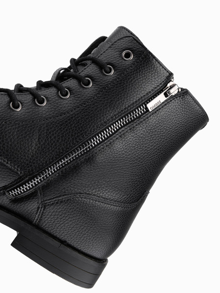 Ombre Clothing Herren Öko-Lederstiefel mit isoliertem hohem Schaft Ombre Clothing