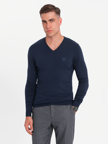 Ombre Clothing Elegantes Herren BASIC V-Ausschnitt Pullover Ombre Kleidung