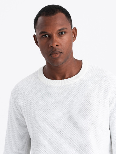 Ombre Clothing Herrenstrickpullover mit Diamantmuster Ombre Clothing