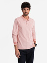Ombre Clothing Langärmeliges besticktes Herren-Poloshirt Ombre Clothing