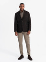 Ombre Clothing Elegante strukturierte Herren-Strickjacke Ombre Clothing