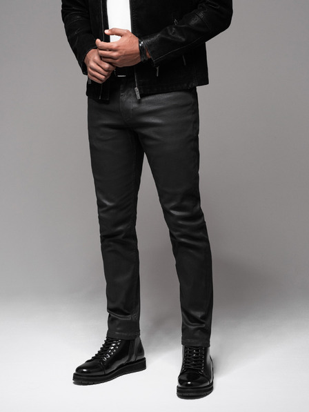 Ombre Clothing Herren Jeanshose STRAIGHT LEG - schwarz V1 OM-PADP-0133 Ombre Clothing
