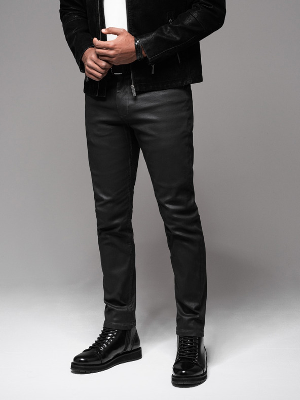 Ombre Clothing Herren Jeanshose STRAIGHT LEG - schwarz V1 OM-PADP-0133 Ombre Clothing