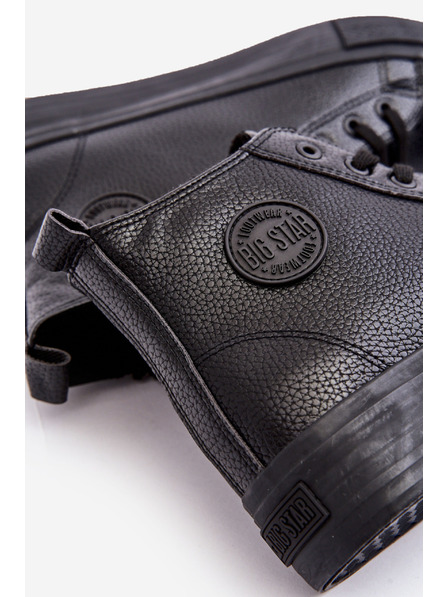 BIG STAR SHOES Isolierte High-Top-Sneakers für Herren mit Reißverschluss Schwarz Big Star Size: