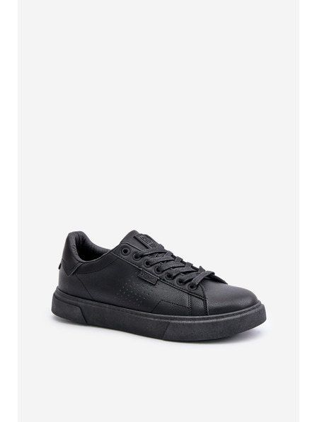 BIG STAR SHOES Turnschuhe Turnschuhe Herren Eco Leder Big Star OO174117 Schwarz