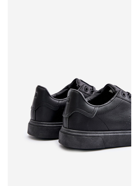 BIG STAR SHOES Turnschuhe Turnschuhe Herren Eco Leder Big Star OO174117 Schwarz