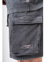 Nebbia Gewaschene Cargoshorts LEGACY 787 M,hellgrau