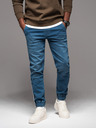 Ombre Clothing Herren-Trainingshose aus Denim mit Besatz - blau V3 OM-PADJ-0156 Ombre Clothing