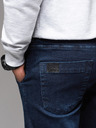 Ombre Clothing Herren-Trainingshose aus Denim mit Paspel - dunkelblau V4 OM-PADJ-0156 Ombre Clothing