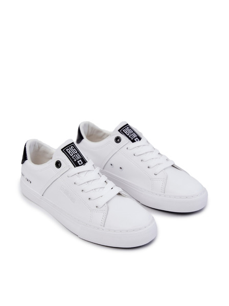 BIG STAR SHOES Big Star Leder-Sneakers für Männer - Weiß