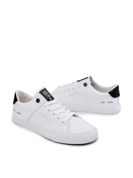 BIG STAR SHOES Big Star Leder-Sneakers für Männer - Weiß
