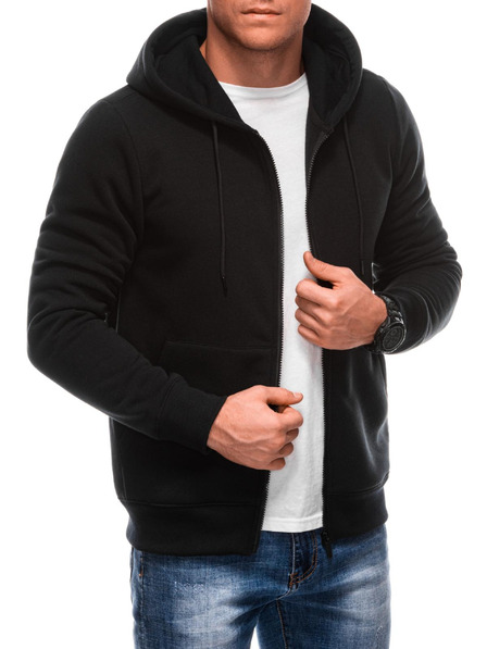 Edoti Herren-Kapuzenpullover BASIC mit Reißverschluss und Kapuze Edoti