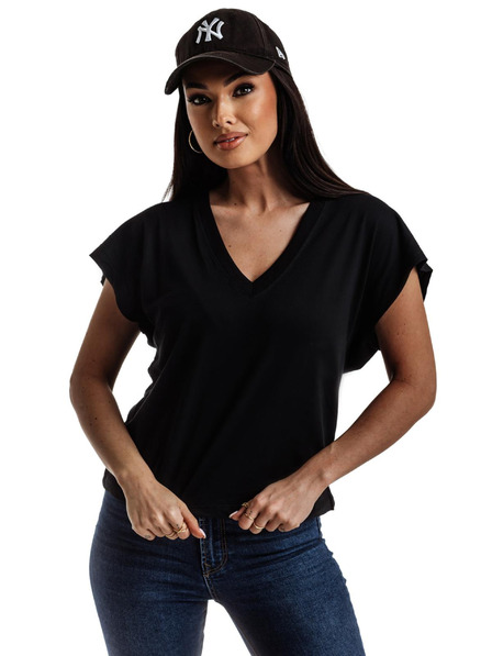 Edoti Schwarzes Frauen-T-Shirt Edoti