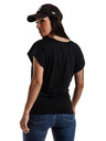 Edoti Schwarzes Frauen-T-Shirt Edoti