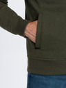 Ombre Clothing Herren-Bomber-Sweatshirt aus Baumwolle mit Reißverschluss khaki Ombre Clothing