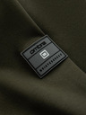 Ombre Clothing Herren-Bomber-Sweatshirt aus Baumwolle mit Reißverschluss khaki Ombre Clothing