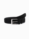 Ombre Clothing Herrengürtel aus Wildleder, einfarbig, schwarz Ombre Clothing