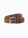 Ombre Clothing Unifarbener Herrengürtel aus Wildleder braun Ombre Clothing