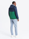 Ombre Clothing Leichte farbige Herren-Sportjacke aus Fleece grün Ombre Clothing