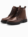 Ombre Clothing Hohe Herren-Trapper-Schuhe aus gebondeten Materialien braun Ombre Clothing