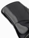 Ombre Clothing Herrenschuhe mit hohem Absatz aus glänzendem Öko-Leder schwarz Ombre Clothing