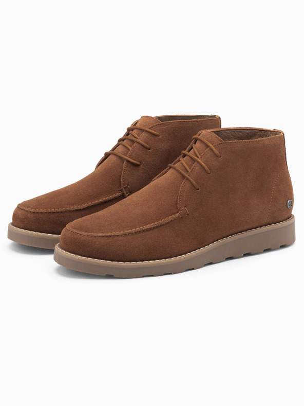 Ombre Clothing Herrenstiefel aus Wildleder mit dicker Sohle braun Ombre Clothing