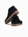 Ombre Clothing Herrenstiefel aus Wildleder mit dicker Sohle blau Ombre Clothing