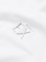 Ombre Clothing Herren SLIM FIT V-Ausschnitt T-Shirt mit Elastan und Druck weiß Ombre Kleidung