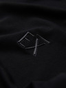 Ombre Clothing Herren SLIM FIT T-Shirt mit V-Ausschnitt, Elastan und Aufdruck schwarz Ombre Clothing