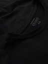Ombre Clothing Herren SLIM FIT T-Shirt mit Elastan und Aufdruck schwarz Ombre Kleidung