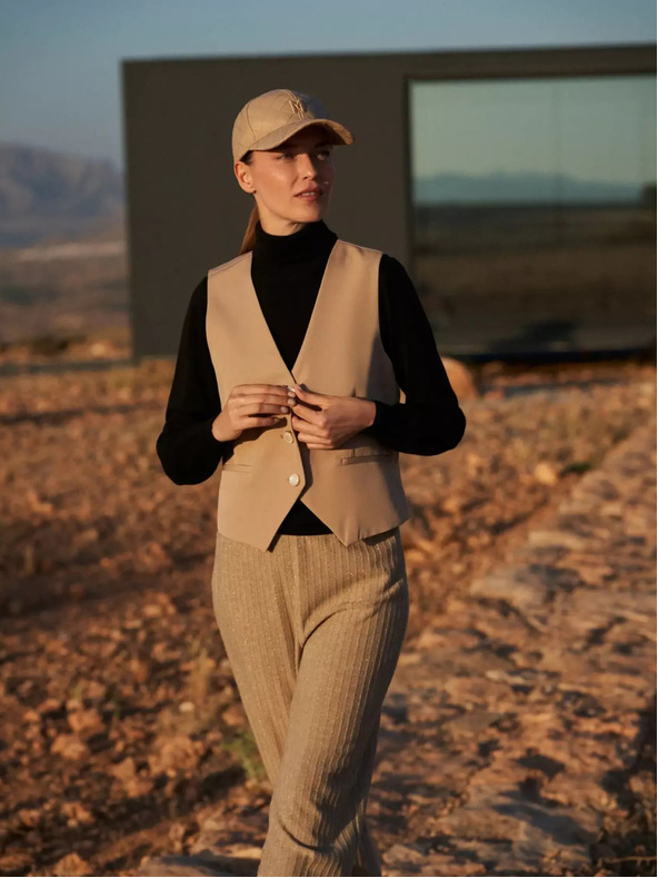 Moodo Damenmütze braun Moodo