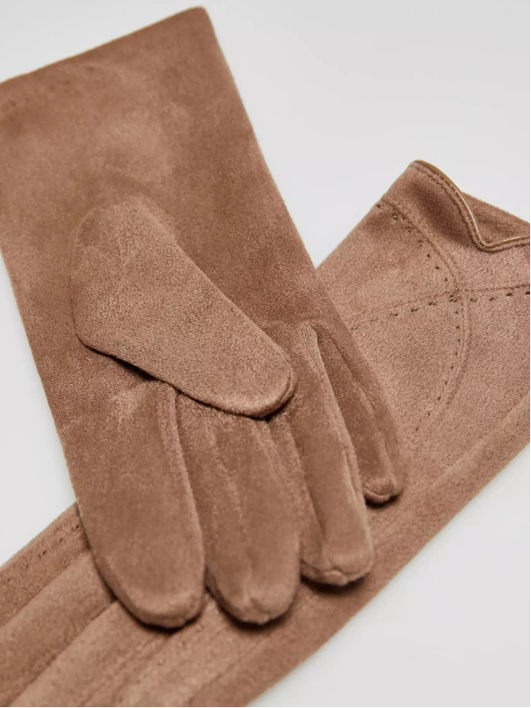 Moodo Moodo Braune Damenhandschuhe