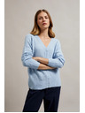 Moodo Hellblaue Damen-Strickjacke Moodo