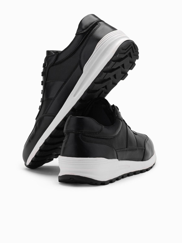 Ombre Clothing Herren Canvas-Sneaker schwarz Ombre Clothing