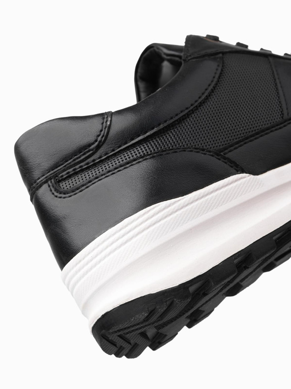 Ombre Clothing Herren Canvas-Sneaker schwarz Ombre Clothing