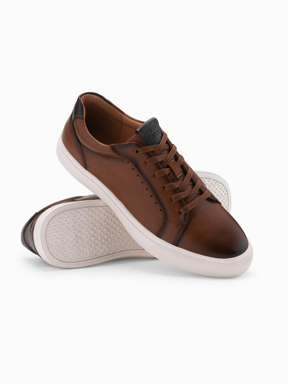 Ombre Clothing Herren Canvas-Sneakers braun Ombre Clothing