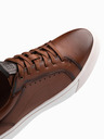 Ombre Clothing Herren Canvas-Sneakers braun Ombre Clothing